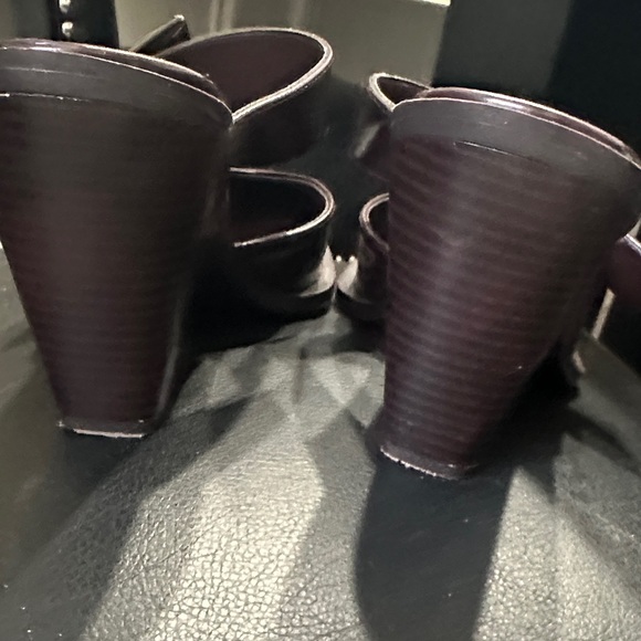 Zara Women's Dark Red Mules with Buckle - Picture 5 of 5